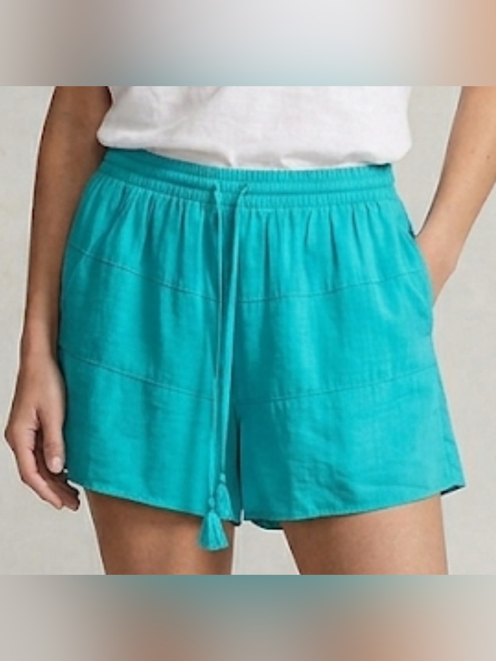 Naked Zebra Teal Drawstring Women’s Shorts